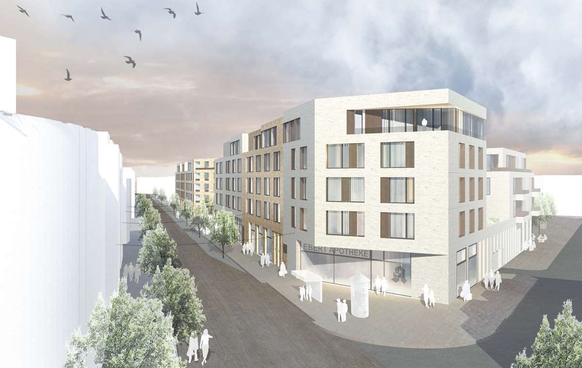 Neubau Wohn- und Geschäftsbebauung, Eberswalde